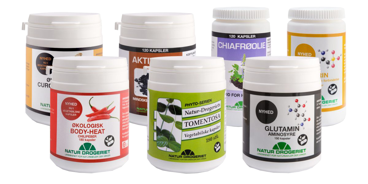 Helsekost. 7 bokser med naturmiddel