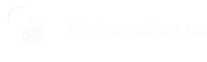 Hjelpeguiden hvit logo
